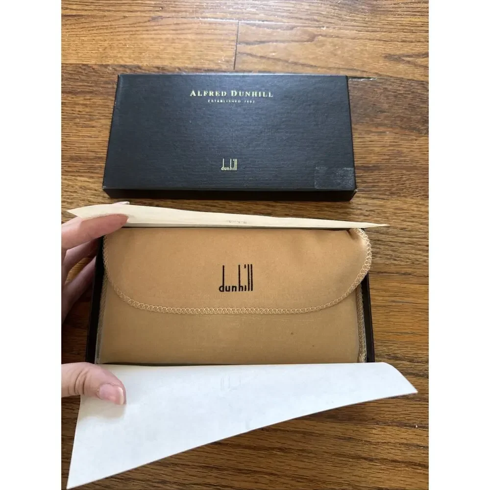 Vintage ALFRED DUNHILL Long Leather Wallet with ID Window - Boxed